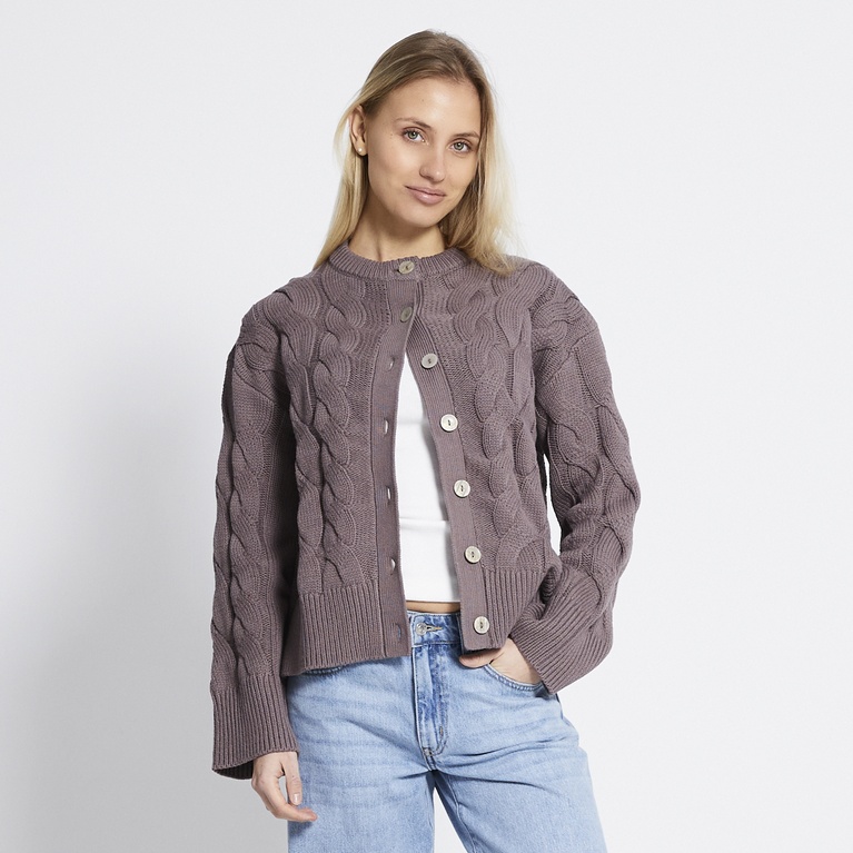 Cable knit cardigan "Viveka"